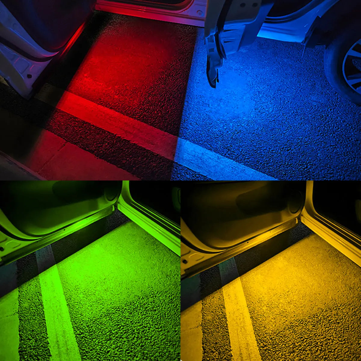 Luces LED RGB para Puertas de Auto — Inalámbricas y Magnéticas