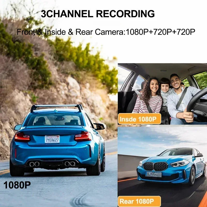 Cámara Dashcam para Auto WiFi — Visión Nocturna 1080P