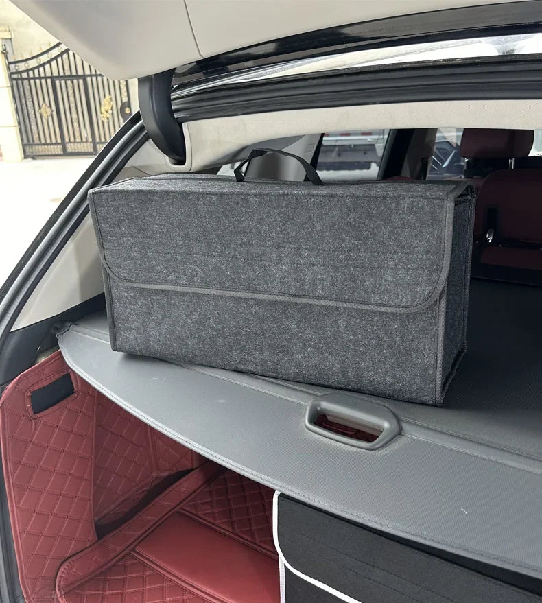 Organizador de Maletero para Auto — Antideslizante con Compartimentos