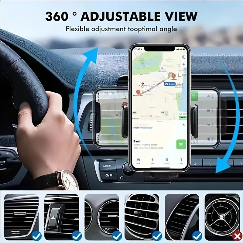 Cargador Inalámbrico Magnético para Auto — Compatible MagSafe iPhone